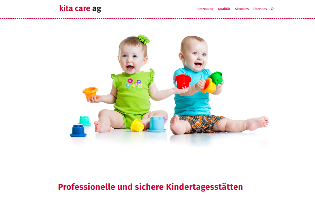 Relaunch der Website der KITA Care AG